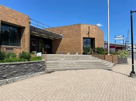 The front of City Hall in Flin Flon